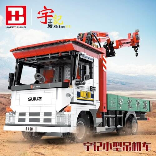 High Tech Rc Mobile Crane Model Set Bricks Diy Remote Control Motorized Engineering Truck Moc Building Blocks Toys Gift For Boys