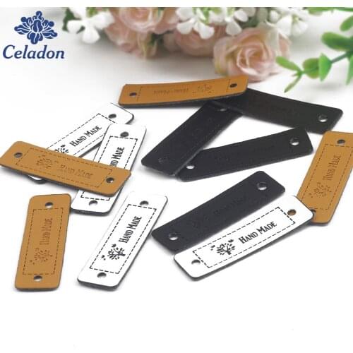 12pcs/lot Life Tree Natural Style Hand Made Leather Labels For Handwork Gifts Leather Tags Handmade Jewelry Findings