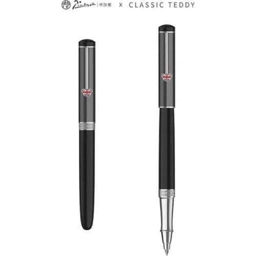Picasso 921 Metal Roller Ball Pen Grey Teddy Pimio British Series Iridium Creative Writing Pen For Business Office & School
