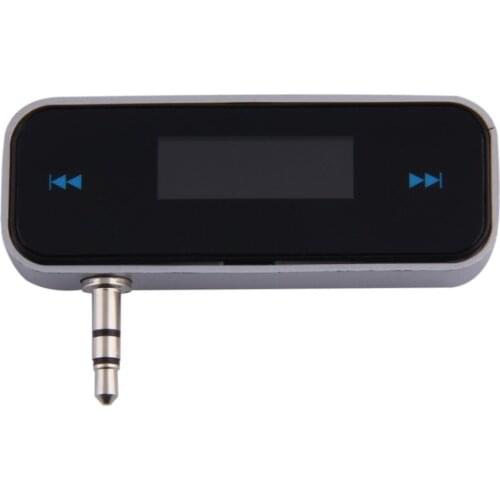 Mini 3.5 mm Wireless Car Radio Music Audio FM Transmitter HandsFree Modulator Transmissor FM With Cable LCD Display Car Kit