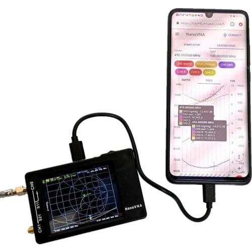 NanoVNA-H 50KHz~1.5GHz VNA 2.8inch LCDHF VHF UHF UV Vector Network Analyzer Antenna Analyzer
