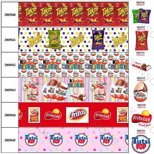 New 10Yards Chocolates pattern Printed Grosgrain/Satin Ribbon,Planar Resins 30 pcs