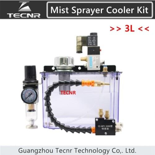 Coolant Pump Oil Mist Sprayer 3L Lubrication Spray System Mental cutting Cooling water pipe nozzle dust removal oil