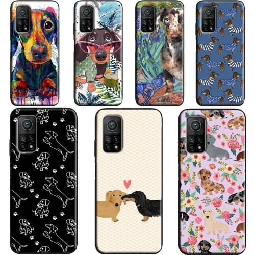 Dogs Dachshund Cute For Xiaomi Mi 11 Lite Ultra 9 10 A3 Mi 10T 9T Pro Case For POCO M3 F3 F1 F2 X3 Pro Coque