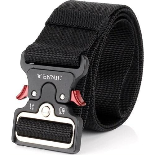 Heavy Duty Quick Release Military Belt Men Survival SWAT Combat Tactical Belts Male Amry Soldier Safety Nylon Belts 5CM