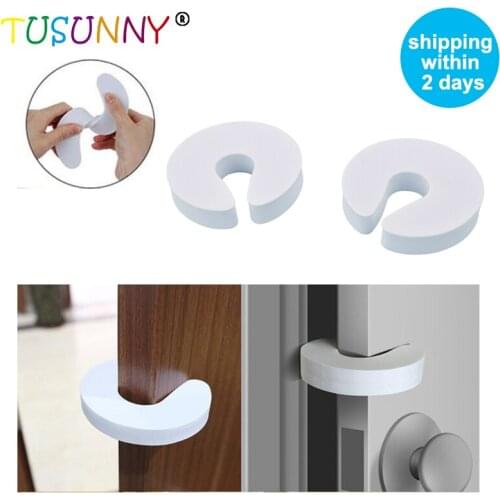 TUSUNNY 4 Pcs/set Baby essentials Children Protection EVA C Shape portable kids&pets safety door guard Finger Safe Door Stopper