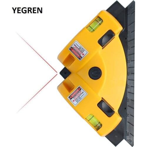 90 degree Laser Level Right Angle Measurement Level Laser Horizontal Vertical Line Infrared Level for Tiling Wall Tools