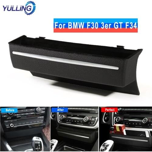 YULLING Car Center Console Cd Panel Storage Box Fits For Bmw F30 3 Series Gt F34 13-17