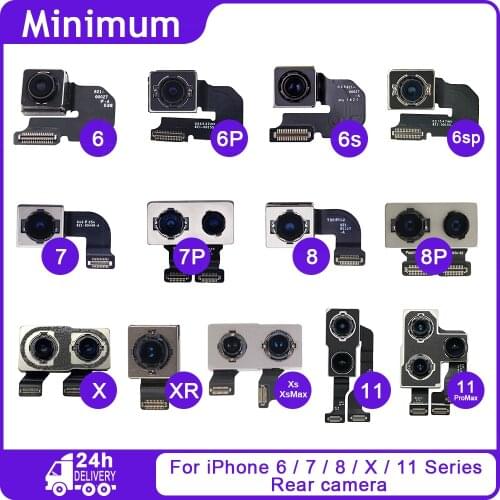 Back Camera For iPhone 6 6s 7 8 Plus Rear Back Big Camera Flex Cable For iPhone X XR Xs 11 Pro Max Replacement Parts