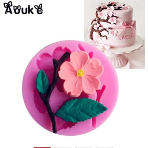 1PCS 3D Beautiful Flowers Shape Silicone Mold ,Jelly, Candy, Bakeware Cake Tools, DIY Handmade Kitchenware G108