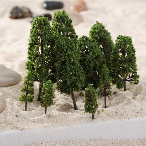 20pcs Artificial Trees Model Train Railway Garden Park Wargame Diorama Scenery Tree Scenery Landscape Toys Festive Party Supplie
