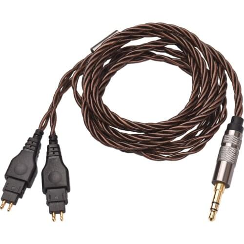 3.5mm Upgrade Audio Cable Replacement for Sennheiser Headphone HD414 HD650 HD600 HD580 HD565 HD545 Detachable Headset Cable