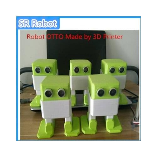 Robot OTTO Made by 3D Printer accessory open source DIY robotics for Arduino uno r3 nano controllable by Bluetooth RC Toy