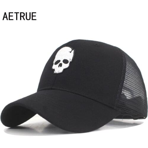 AETRUE Fashion Baseball Cap Men Women Mesh Snapback Caps Embroidery Hats For Men Gorras Male Casual Summer Dad Cap Baseball Hat