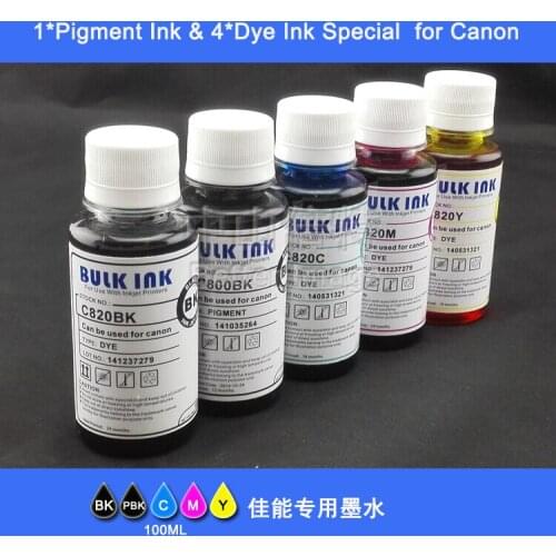 XIMO 5*100ml bottled dye ink with pigment ink for PGI-570 CLI-571, PGI-270 CLI-271,PGI-470 CLI-471, PGI-17 PGI-171series etc