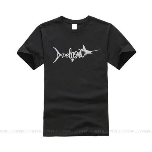 New PELAGIC FISHING AQUATIC T-Shirt Mens Black&White SHirt 2 Top Quality Cotton Casual Men Breathable T Shirts Men Fast Shipping