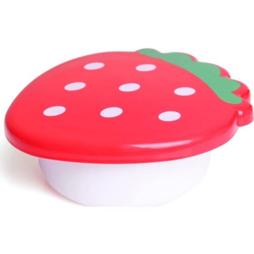 HS040 Strawberry Shape Japanese Bento Box for Kids Food Container Sushi Set box w/ Belt Plastic Food Box 14*13*5cm