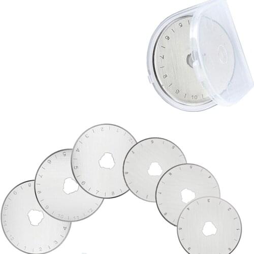 Imzay 28/45mm Circular Rotary Cutter Replacement Spare Safety Blades Fabric Paper Cut Patchwork Leather Cutting Tools