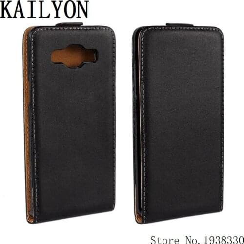 KAILYON A5 Real Genuine Leather Case For Samsung Galaxy A5 A500 A5000 A500F High Quality Fashion Flip Phone Back Cover Cases Bag