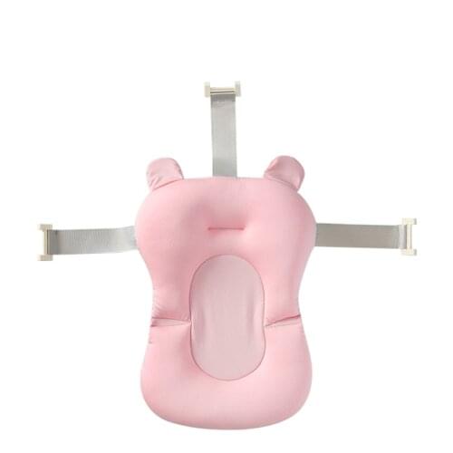 Baby Shower Bath Tub Pad Non-Slip Bathtub Seat Support Mat Newborn Safety Security Bath Support Cushion Foldable Soft Cushion