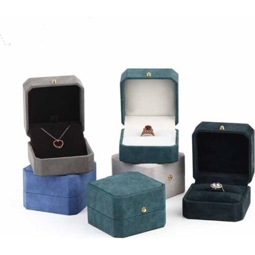 Hot sale 1pcs jewelry organizer box Engagement Ring For Earrings Necklace Bracelet Display Gift Box Holder jewelry organizer