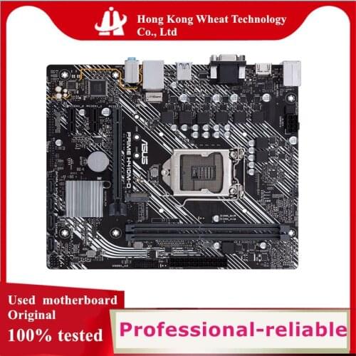 For ASUS PRIME H410M-D Motherboard Socket LGA 1200 DDR4 SATA3 For Intel H410 Original Desktop Used Mainboard