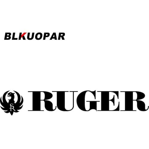 BLKUOPAR for Ruger Car Stickers Occlusion Scratch Fashionable Decals Waterproof Anime Windshield Motorcycle Decor Car Goods