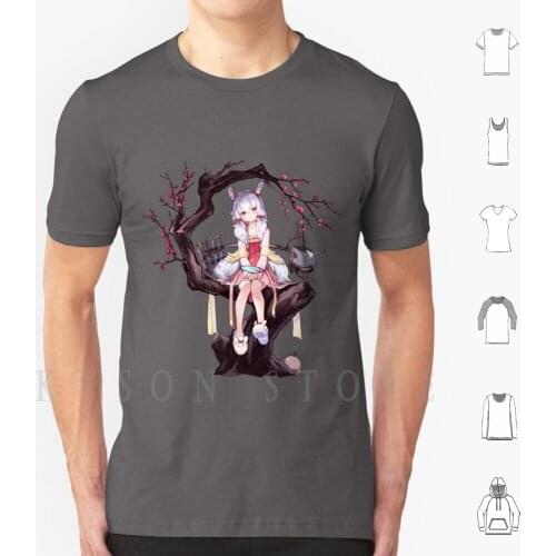 Laffey-New Year Rabbit T Shirt Diy Big Size Cotton Azur Lane Ship Anime Waifu Skin