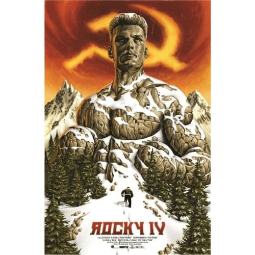 ROCKY 4 FILM MOVIE METAL TIN SIGN POSTER WALL PLAQUE