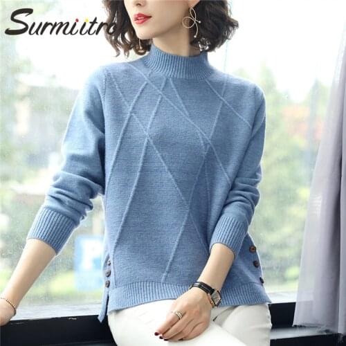 Женские вязаные пуловеры SURMIITRO China At AliExpress