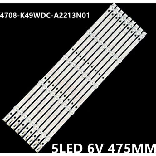 LED Backlight Array Polaroid P49FN0038K 49" K490WDC1 K490WDC2 4708-K49WDC-A4113N01 8pcs