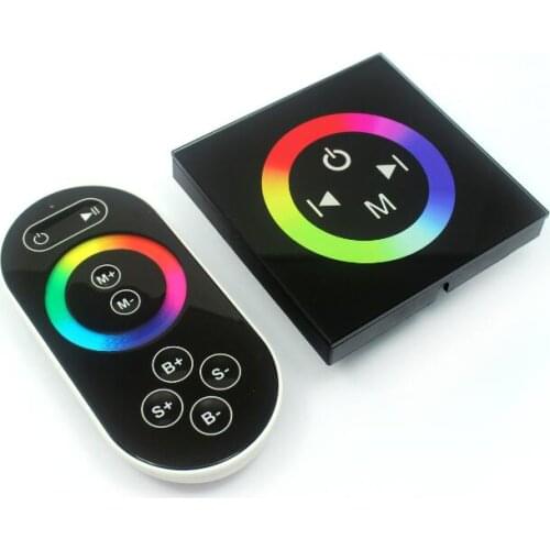 TM083 LED RGB DMX touch panel decoder with 2.4G remote control,DC12-24V max.4A 144W-288W 3channels DMX signal