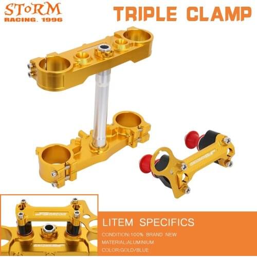 Motorbike Triple Tree Clamp Steering Stem With Bar Mount For Suzuki DRZ400 SM DRZ 400SM 400 SM 2005-2016 2017 2018 2019
