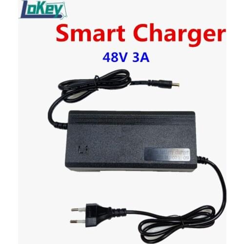 48V 3A Smart Charger 13S 54.6V 14S 58.8V Li ion 16S 58.4V Lifepo4 battery Charger Safe Quiet Plastic Case Fast Charger