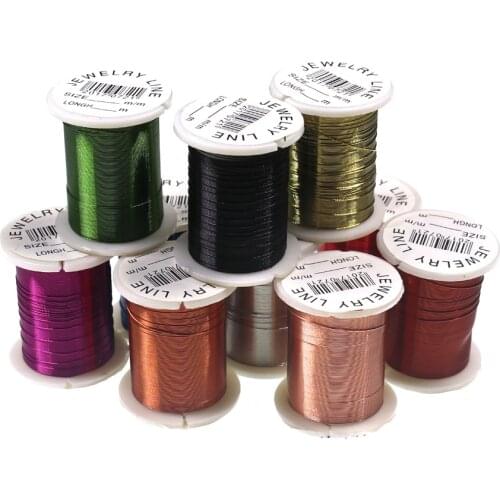 10 Spools 0.3mm X 10m Fly Nymph Midge Scud Flies Insect Bait Fly Tying Copper Wire Jewelry Line for Copper John