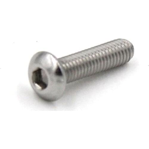 50 pc/lot) M4*4-25mm ISO7380 Stainless Steel A2 Hex socket button head cap toy screw