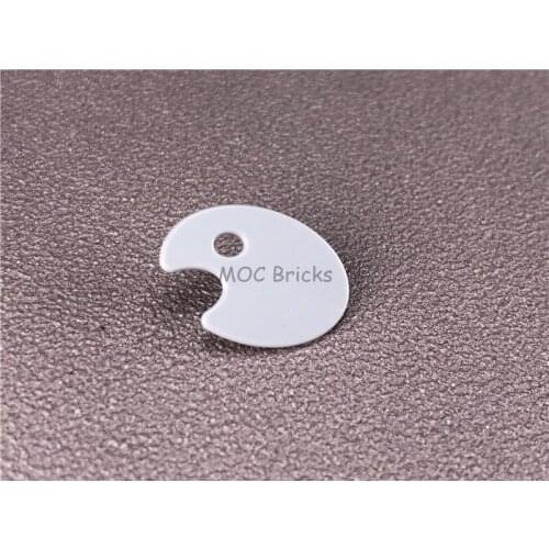 50pcs/lot MOC Brick parts tile plate blocks Mini Building Creative kids drawing board Painting Artist Palette Toys DIY Funny