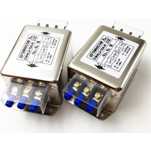 Free Shipping 1PCS CW4L2-3A 6A/10A 20A 30A-R 220V OMNICOM Power Filter Single-phase Double-section Power Filter