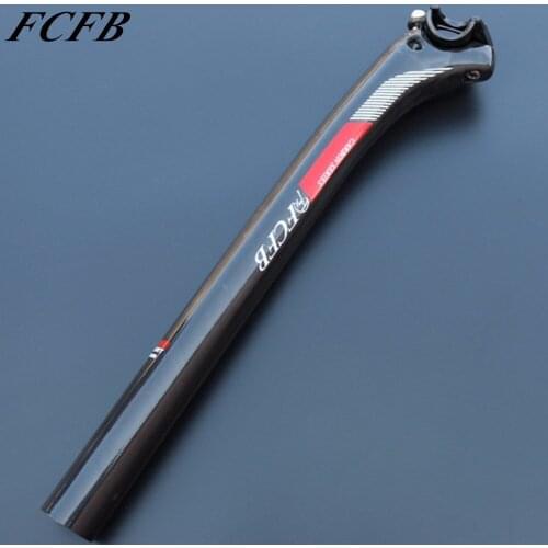 Free shipping new design FCFB FW UD white red seatpost carbon road bike mountain bike seat post 27.2/30.8/31.6*350mm