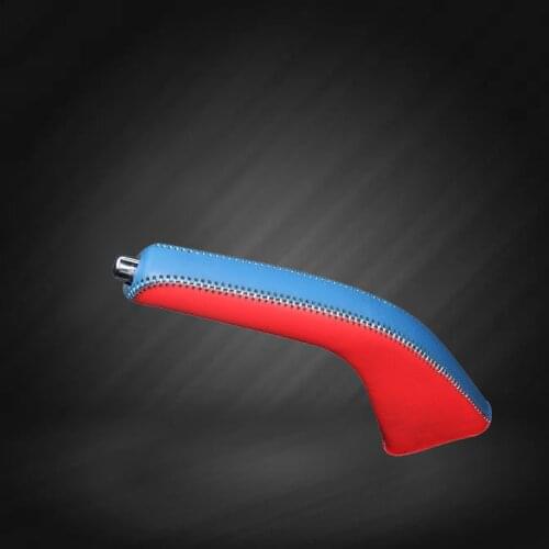 Car Hand Brake Covers Top Layer Leather Case for Mitsubishi ASX Lancer Outlander Handbrake Grips Genuine Cover Auto Handbrake