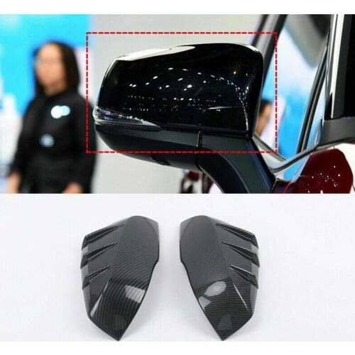 For Toyota Tacoma 2016 2017 2018 2019 RAV4 2019 2020 Car Rear View Mirror Cover Cap Carbon Fiber Side Door Mirror Cover Trim