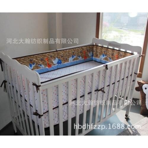 3PCS Baby Bedding Set Cot Crib Bedding Set for girls boys kit berço (bumper+duvet+bed cover)