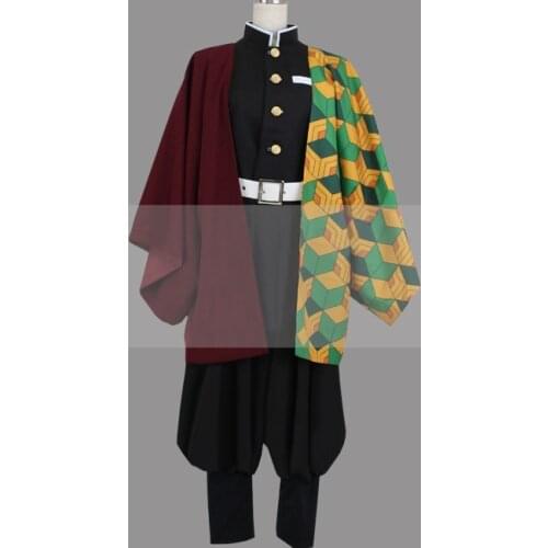 Customize Kimetsu no Yaiba Giyu Tomioka Cosplay Costume Outfit