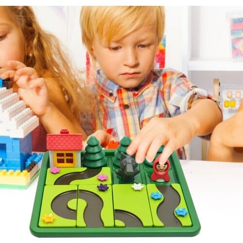 Little Red Riding Hood And Big Bad Wolf Parent-child Intelligence Clearance Puzzle Solving Toy Puzzle Logic Thinking Board Game