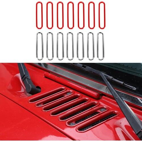 Modified Hood Tuyere Decoration Fit For JeeP Wrangler JK 2007-2017 Car Hood Dustproof Styling Accessories