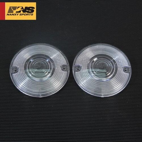Motorcycle 3 1/4" Flat Turn Signal Light Lens For Harley Touring Road King Glide Electra FLHTC FLHTK FLHT 1986-2018