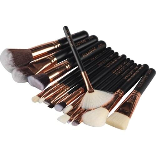 High Quality 15Pcs Professional Makeup Brushes Set Powder Foundation Eye shadow Blush Blending Lip Make Up Beauty Cosmetic Tool