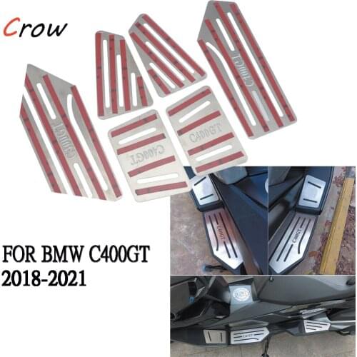 NEW Footrest FOR BMW C400GT Motorcycle Stainless Steel Foot Pegs Pedal Kits Footboard Step C 400 GT 2018-2021