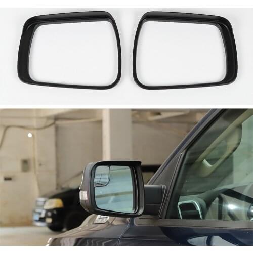 New ABS Car Styling For Dodge Ram 2018 Up Exterior Rearview Mirror Frame Auto Moldings Matte Black