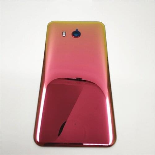 Original Battery Cover For HTC U11 U-3w W-1w With Camera Lens Glass Door Back Housing Case Back Cover With Logo